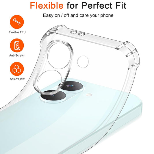 Ovitek za Xiaomi Poco X8 Pro, Techsuit, Shockproof Clear, Prozoren