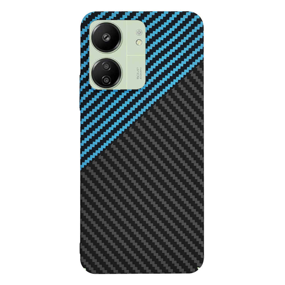 Ovitek za Xiaomi Redmi 13C 5G / 13C / Poco C65, Techsuit, Carbonite FiberShell, Črno modra