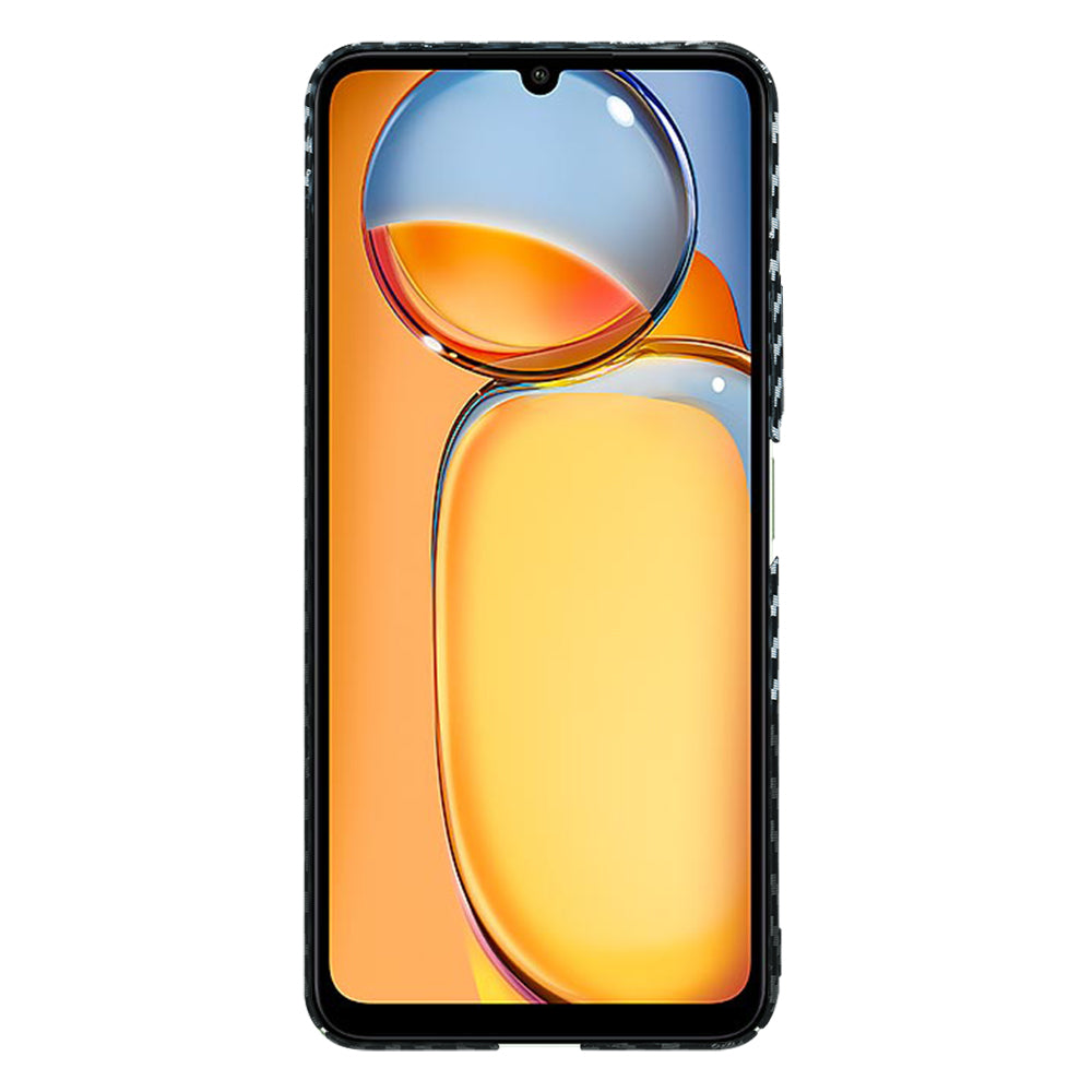 Ovitek za Xiaomi Redmi 13C 5G / 13C / Poco C65, Techsuit, Carbonite FiberShell, Črno Siva