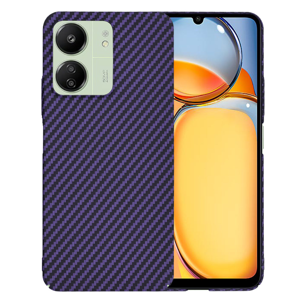 Ovitek za Xiaomi Redmi 13C 5G / 13C / Poco C65, Techsuit, Carbonite FiberShell, vijoličen