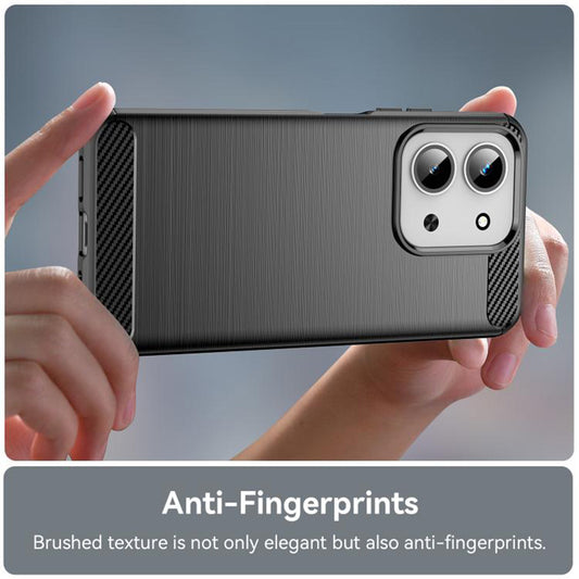 Ovitek za Xiaomi Redmi 15C 5G / 15C 4G, Techsuit, Karbon, Črn