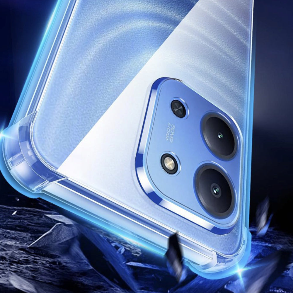 Ovitek za Xiaomi Redmi 15C 5G / 15C 4G, Techsuit, Proti udarcem Prozoren