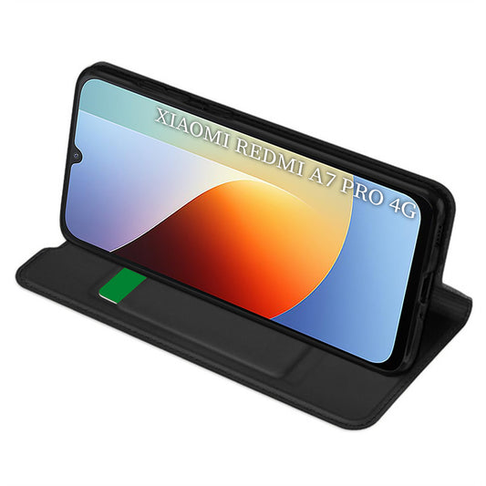 Case for Xiaomi Redmi A7 Pro 4G, Techsuit, Magskin Book, Black