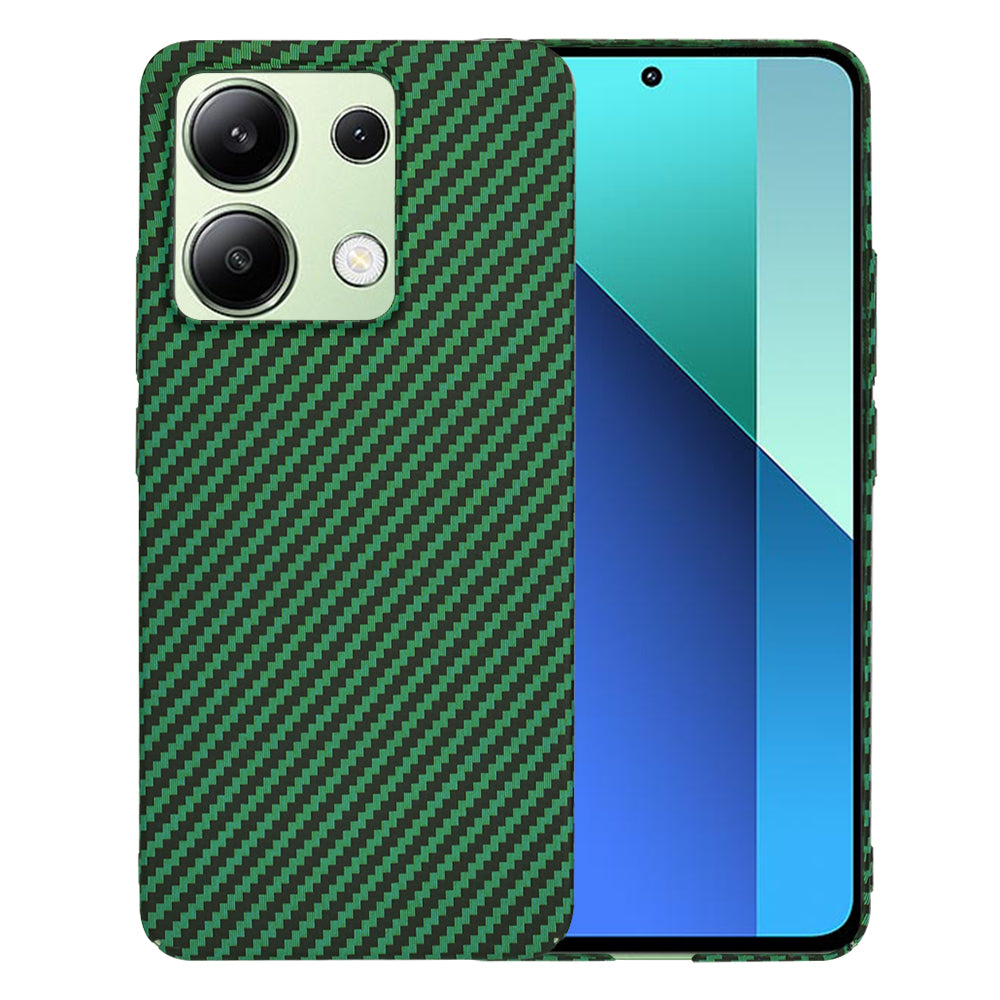 Ovitek za Xiaomi Redmi Note 13 4G, Techsuit, Carbonite FiberShell, Zelen