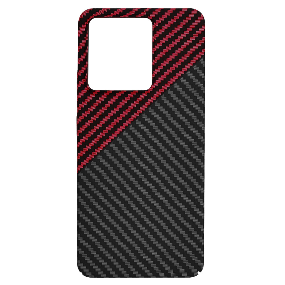 Ovitek za Xiaomi Redmi Note 13 4G, Techsuit, Carbonite FiberShell, Črno Rdeč