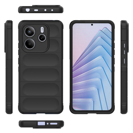 Ovitek za Xiaomi Redmi Note 14 5G, Techsuit, Magic Shield, Črn