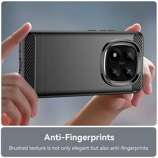 Ovitek za Xiaomi Redmi Note 14 Pro 4G, Techsuit, Karbon, Modra