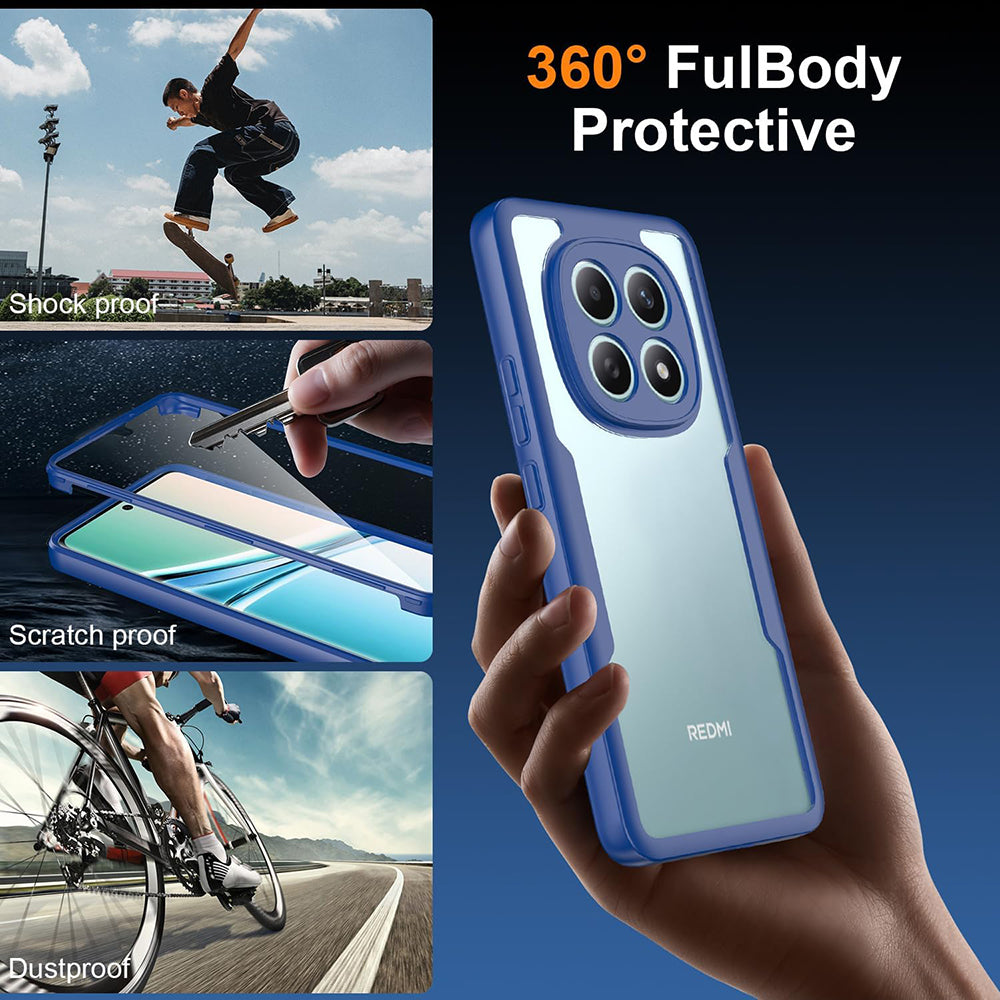 Ovitek za Xiaomi Redmi Note 15 4G, Techsuit, ColorVerse 360, Modra