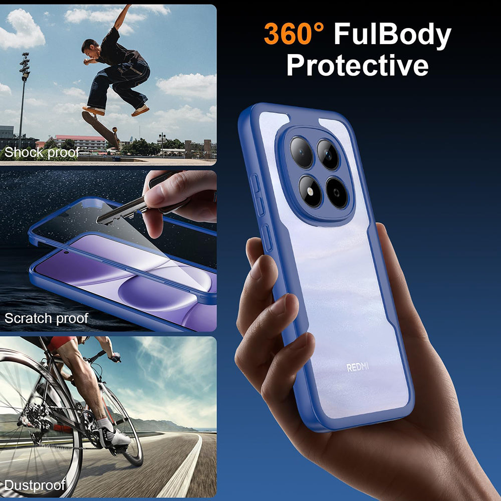 Ovitek za Xiaomi Redmi Note 15 Pro 4G, Techsuit, ColorVerse 360, Modra