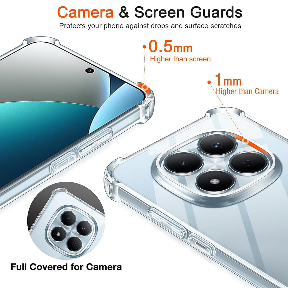 Ovitek za Xiaomi Redmi Note 15 Pro 4G, Techsuit, Shockproof Clear, Prozoren
