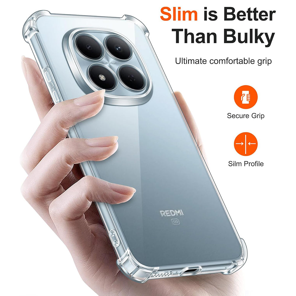 Ovitek za Xiaomi Redmi Note 15 Pro 4G, Techsuit, Shockproof Clear, Prozoren