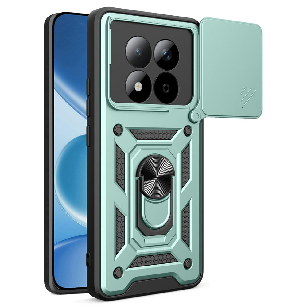 Ovitek za Xiaomi Redmi Note 15 Pro 5G, Techsuit, CamShield, Zelen
