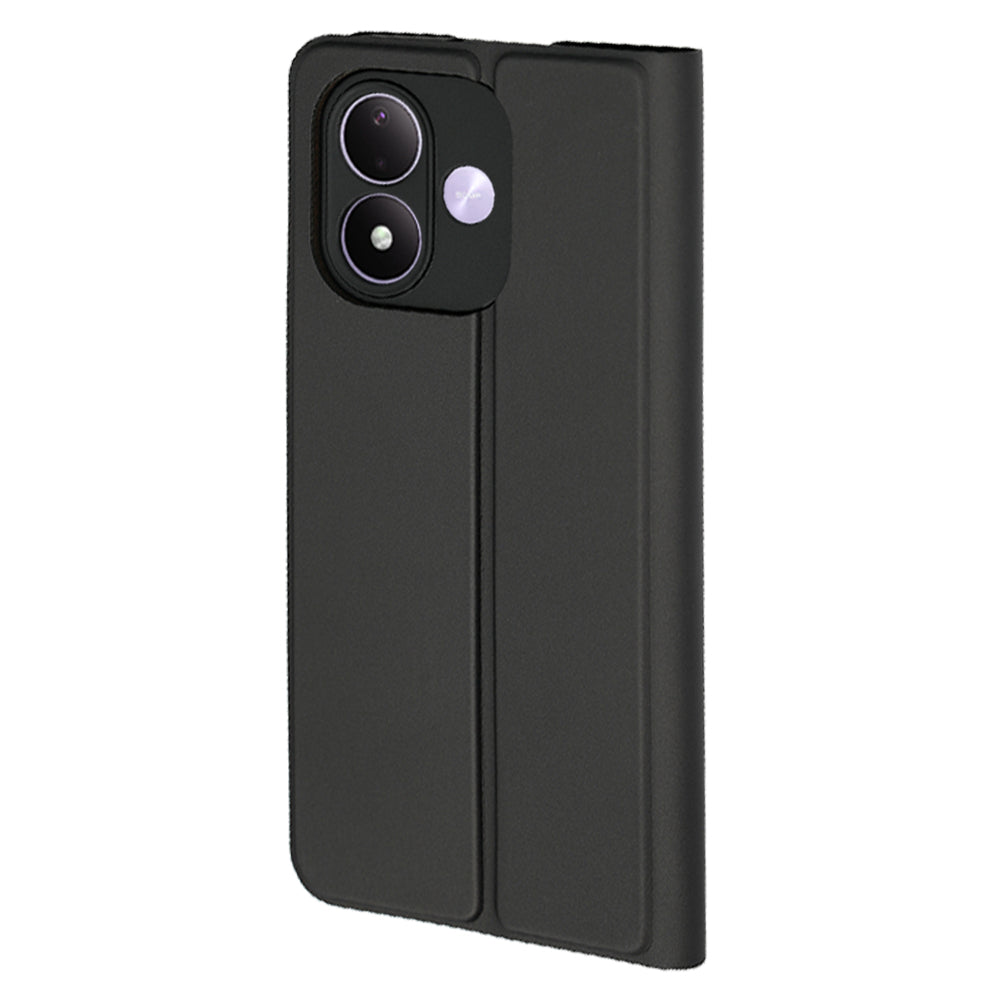 Etui za Xiaomi Redmi Note 17 4G / Note 17 5G, Techsuit, Magskin Book, črno