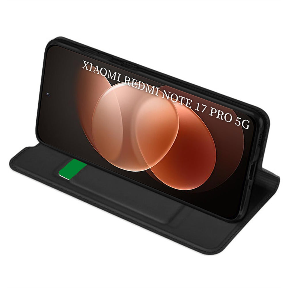 Ovitek za Xiaomi Redmi Note 17 Pro, Techsuit, Magskin Book, Črn