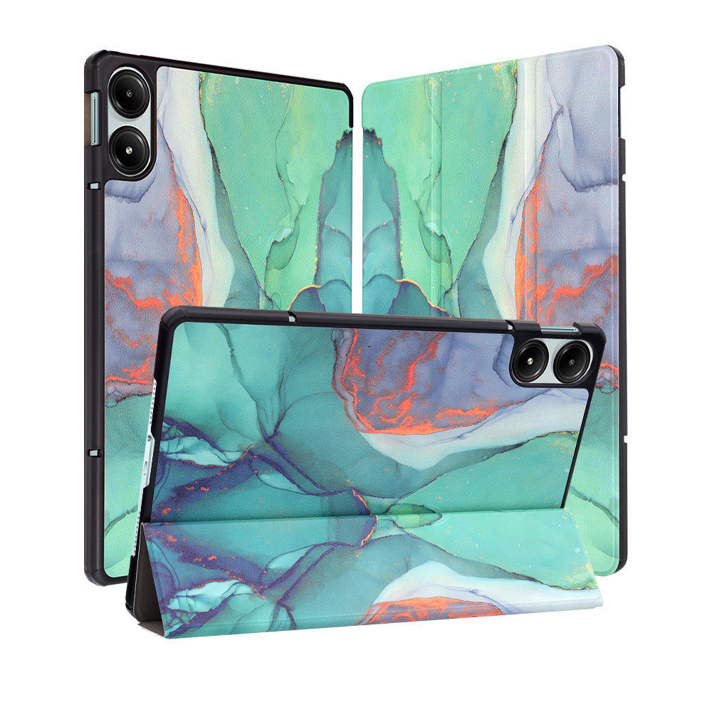 Ovitek za Xiaomi Redmi Pad Pro / Pad / Pad Pro 5G, Techsuit, FoldPro Green Time, večbarven