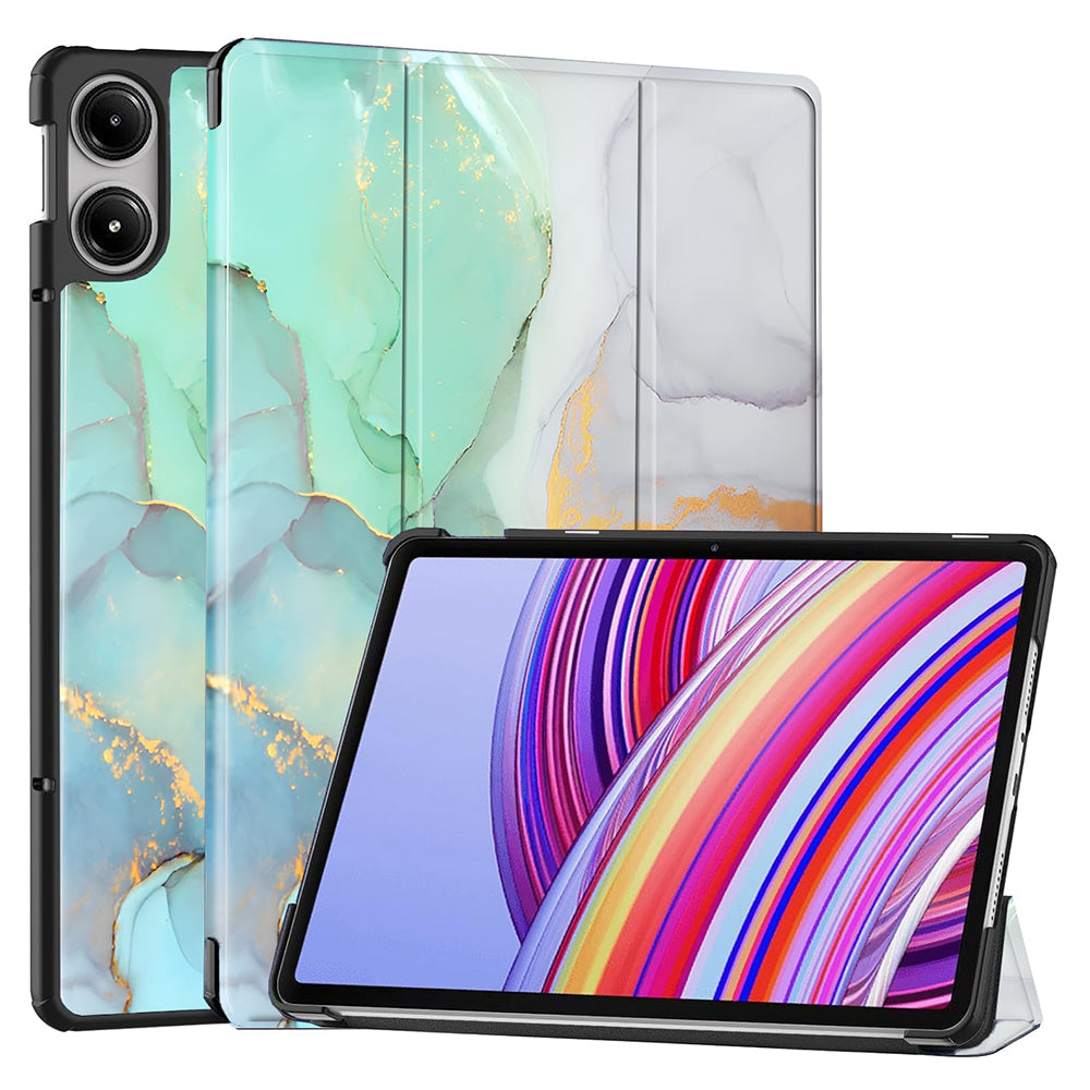 Ovitek za Xiaomi Redmi Pad Pro / Pad / Pad Pro 5G, Techsuit, FoldPro Green Time, večbarven