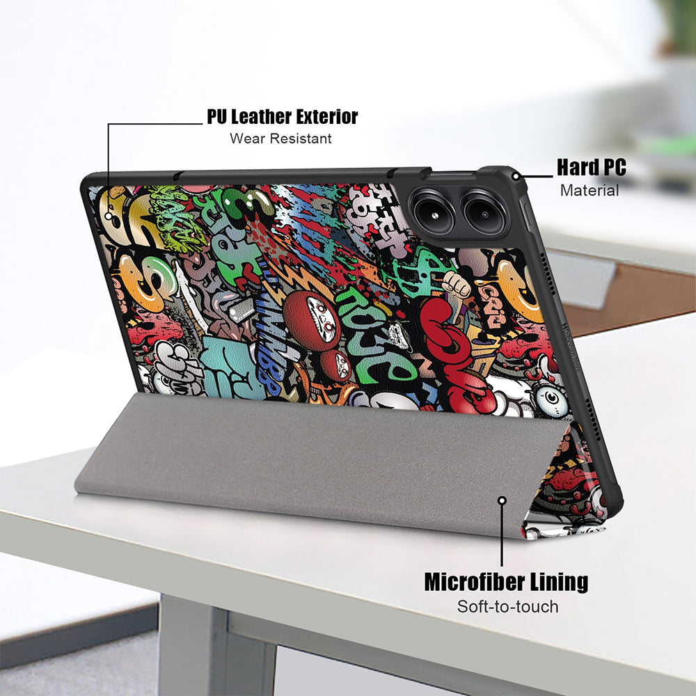Ovitek za Xiaomi Redmi Pad Pro / Pad / Pad Pro 5G, Techsuit, FoldPro Urban Vibe, Večbarven