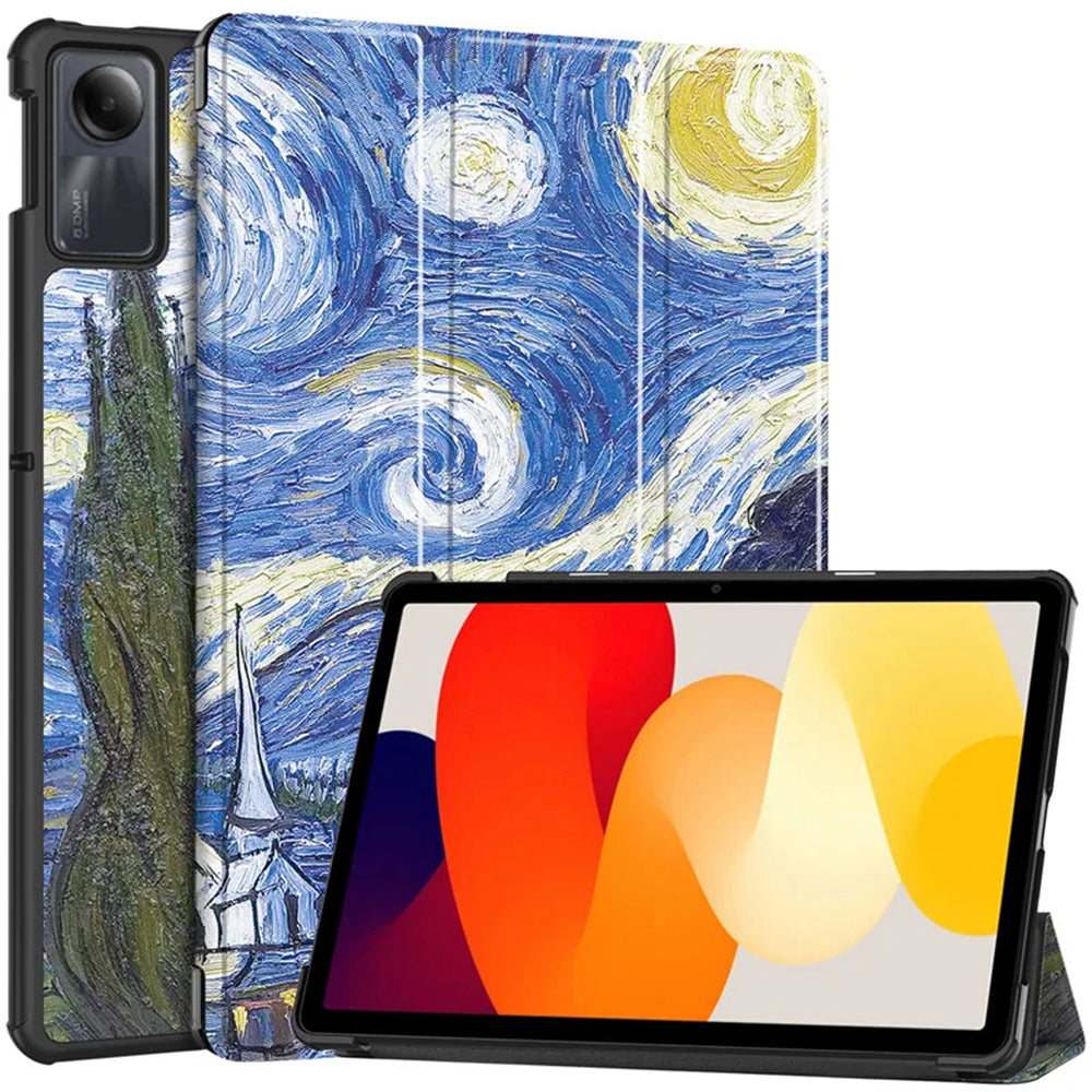 Ovitek za Xiaomi Redmi Pad SE, Techsuit, FoldPro Starry Night, večbarven