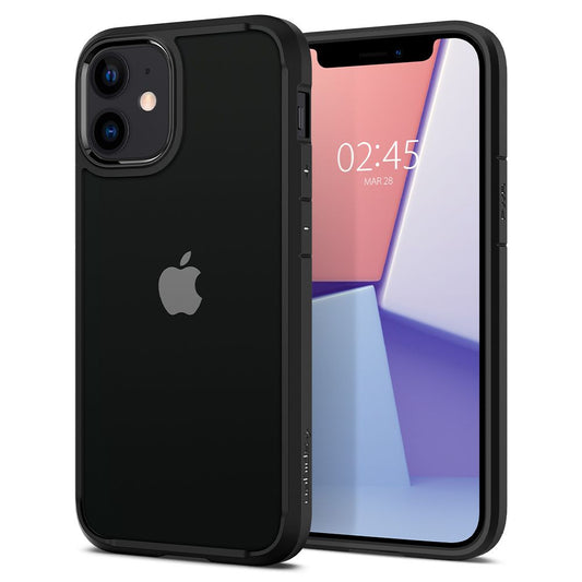 Ovitek za Apple iPhone 12 / 12 Pro, Spigen, Ultra Hybrid, Črn ACS01703