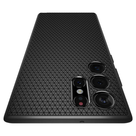 Ohišje za Samsung Galaxy S22 Ultra 5G S908, Spigen, Liquid Air Matte, črno ACS03915