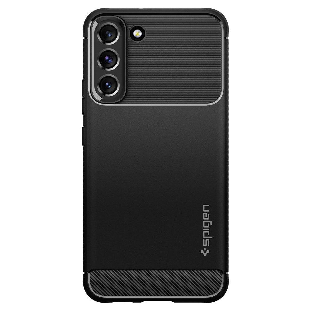 Ohišje za Samsung Galaxy S22 5G S901, Spigen, Rugged Armour, črno ACS03986
