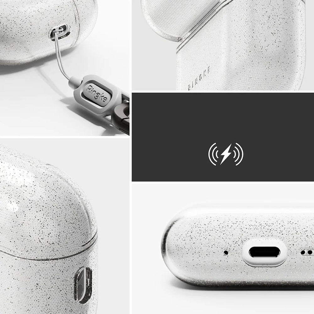 Ovitek Ringke Air Glitter za Apple AirPods Pro 3, Prozoren