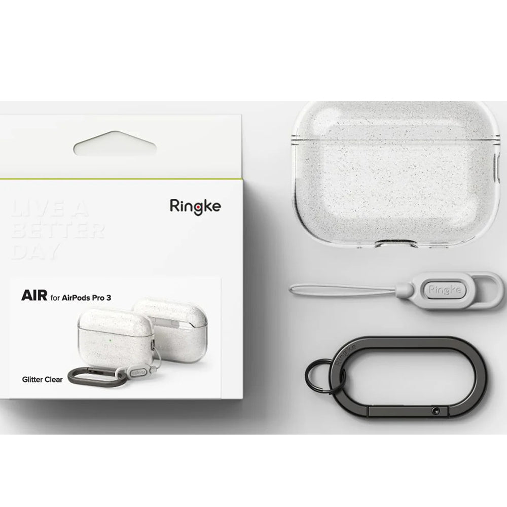 Ovitek Ringke Air Glitter za Apple AirPods Pro 3, Prozoren