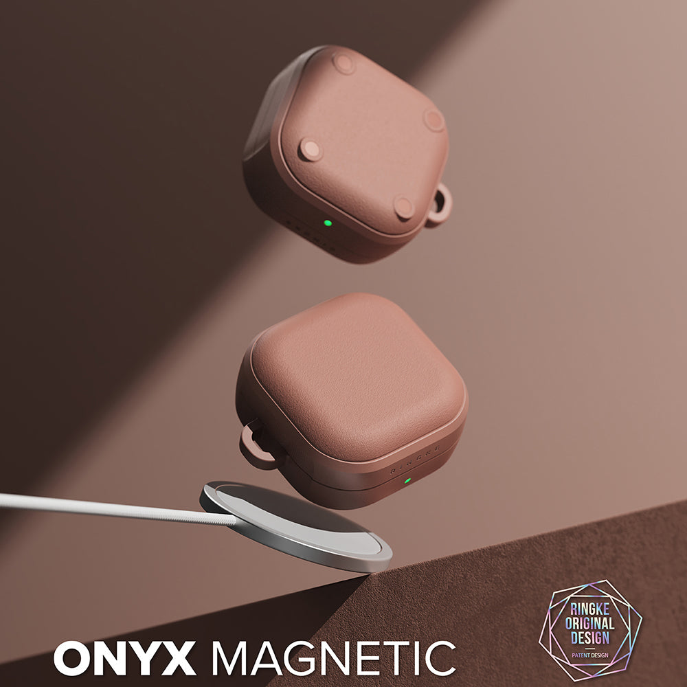 Magnetni ovitek Ringke Onyx za Samsung Galaxy Buds4 / Buds4 Pro, bronast