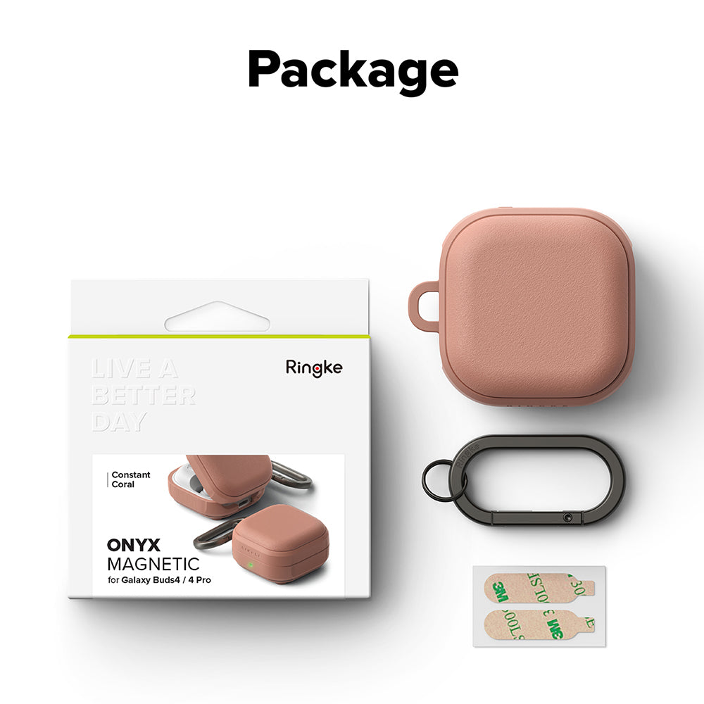 Magnetni ovitek Ringke Onyx za Samsung Galaxy Buds4 / Buds4 Pro, bronast