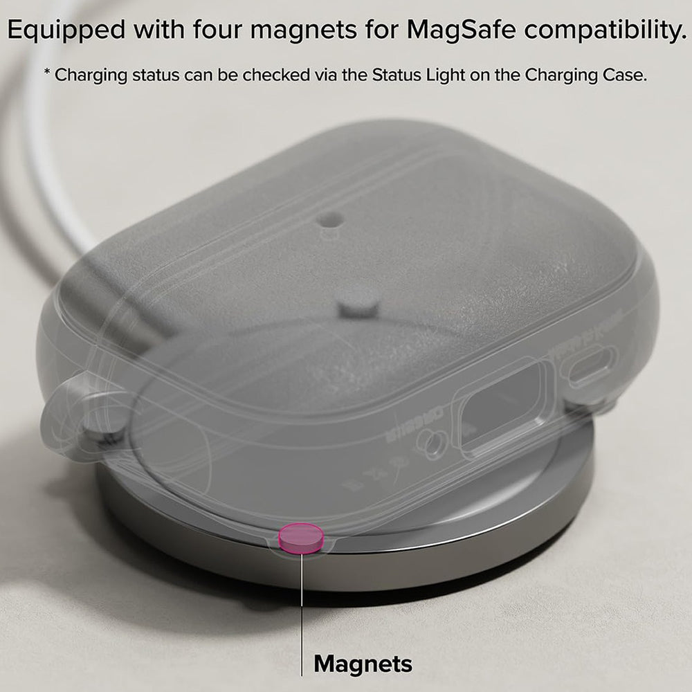 Magnetni ovitek Ringke Onyx za Apple AirPods Pro 3, siva