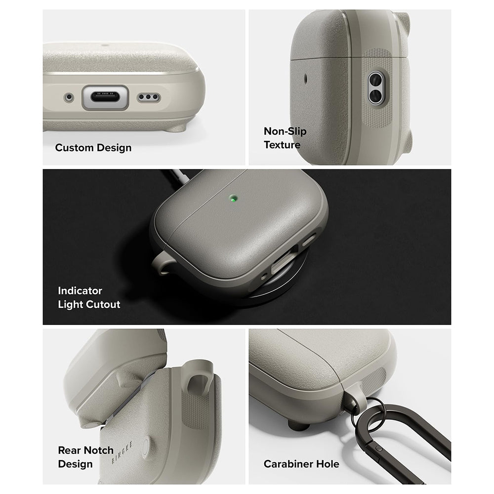 Magnetni ovitek Ringke Onyx za Apple AirPods Pro 3, siva