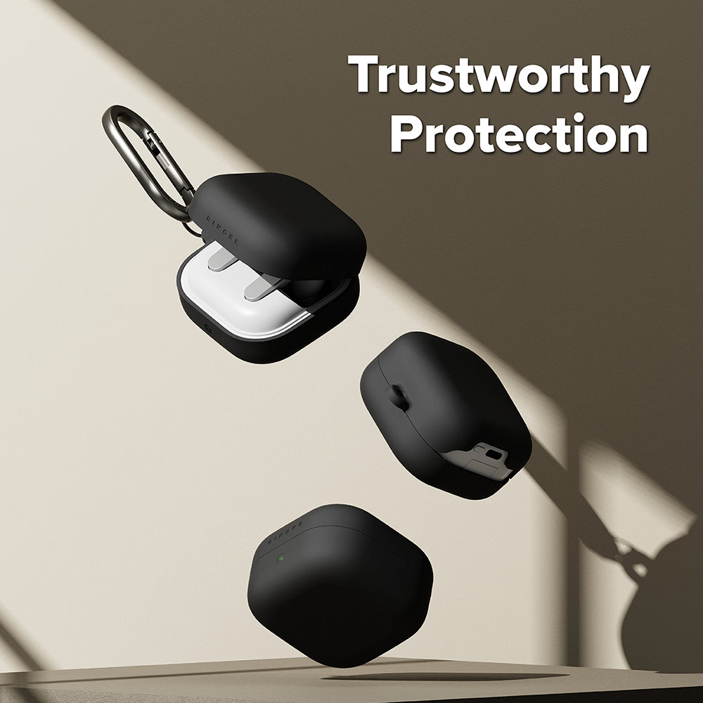 Ovitek Ringke za Samsung Galaxy Buds4 / Buds4 Pro, črn