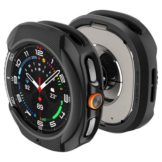 Ovitek Spigen Liquid Air za Samsung Galaxy Watch8 Classic, Mat Črn ACS09841