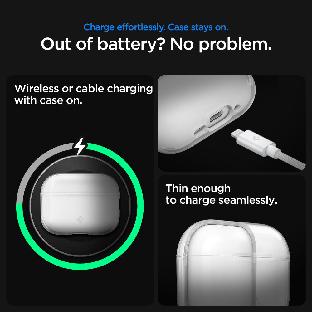 Ovitek Spigen Liquid Crystal za Apple AirPods Pro 3, Prozoren ACS10019