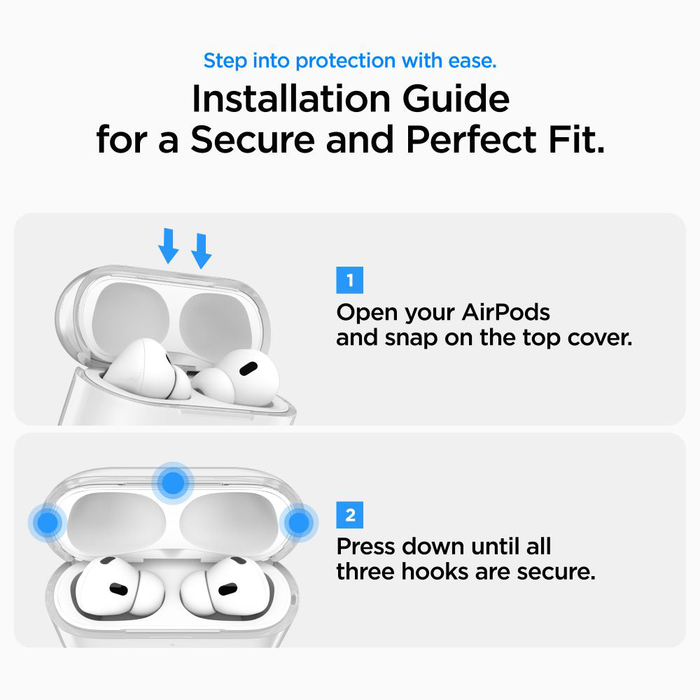 Ovitek Spigen Liquid Crystal za Apple AirPods Pro 3, Prozoren ACS10019