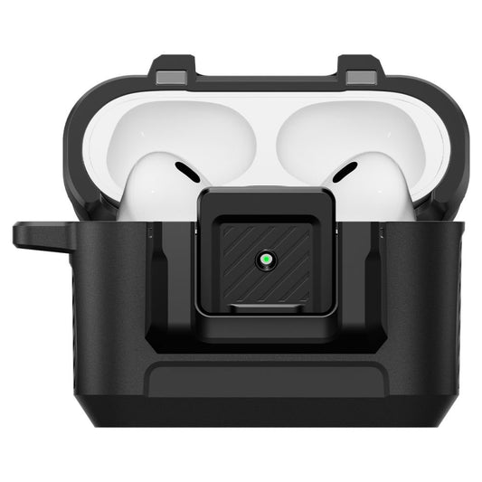 Ovitek Spigen Lock Fit za Apple AirPods Pro 3, Mat Črn