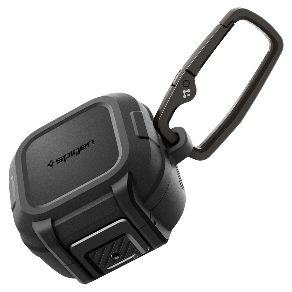 Ovitek Spigen Lock Fit za Samsung Galaxy Buds4 / Buds4 Pro, Mat Črn ACS11202