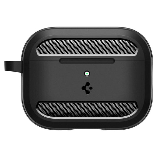 Ovitek Spigen Rugged Armor za Apple AirPods Pro 3, Mat Črn ACS09822