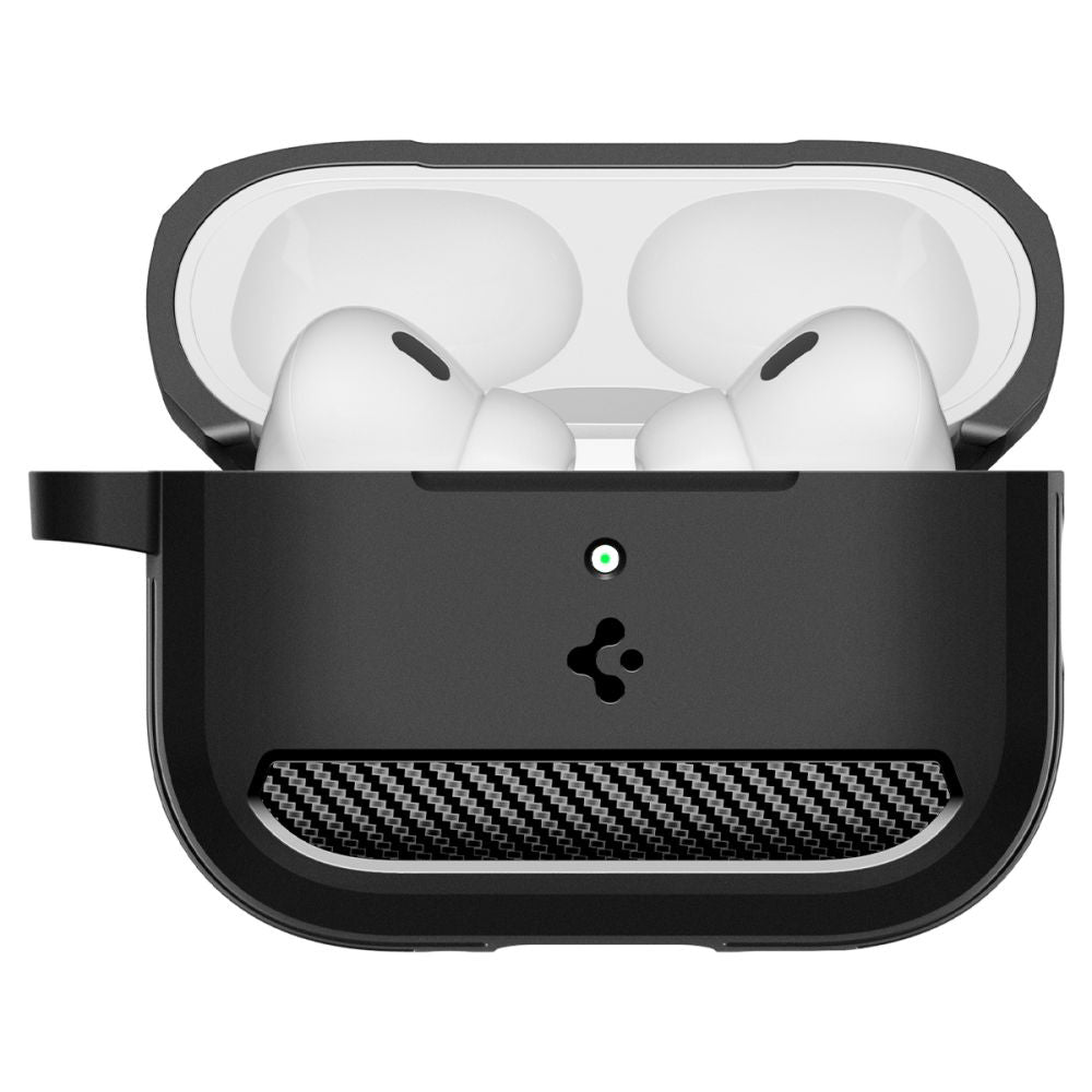 Ovitek Spigen Rugged Armor za Apple AirPods Pro 3, Mat Črn ACS09822