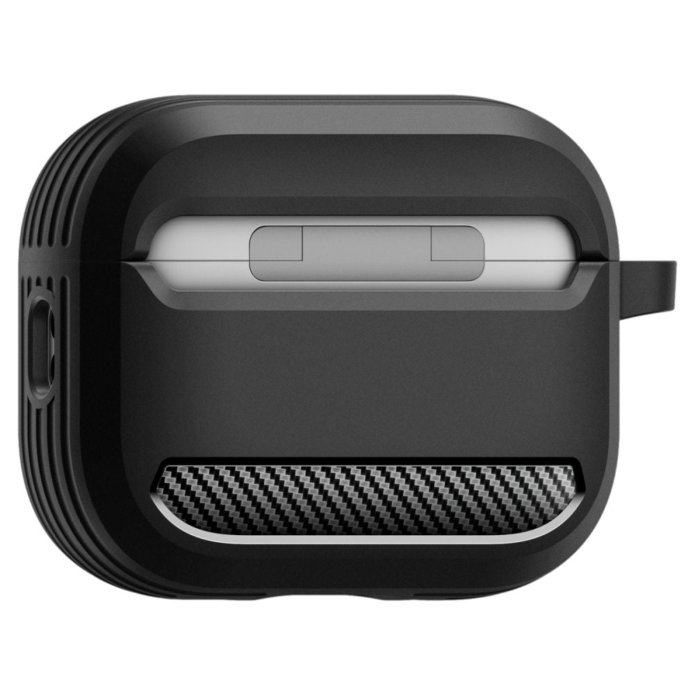 Ovitek Spigen Rugged Armor za Apple AirPods Pro 3, Mat Črn ACS09822