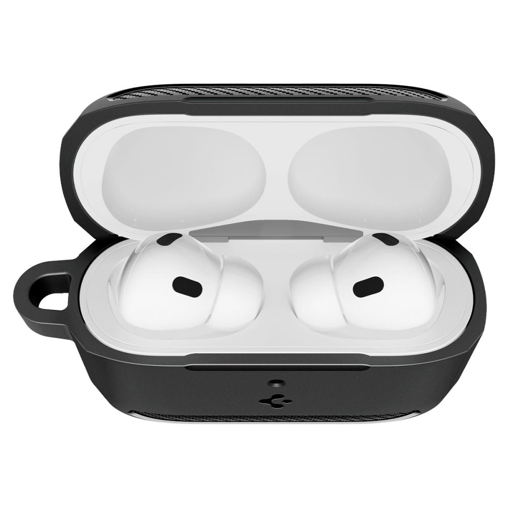 Ovitek Spigen Rugged Armor za Apple AirPods Pro 3, Mat Črn ACS09822