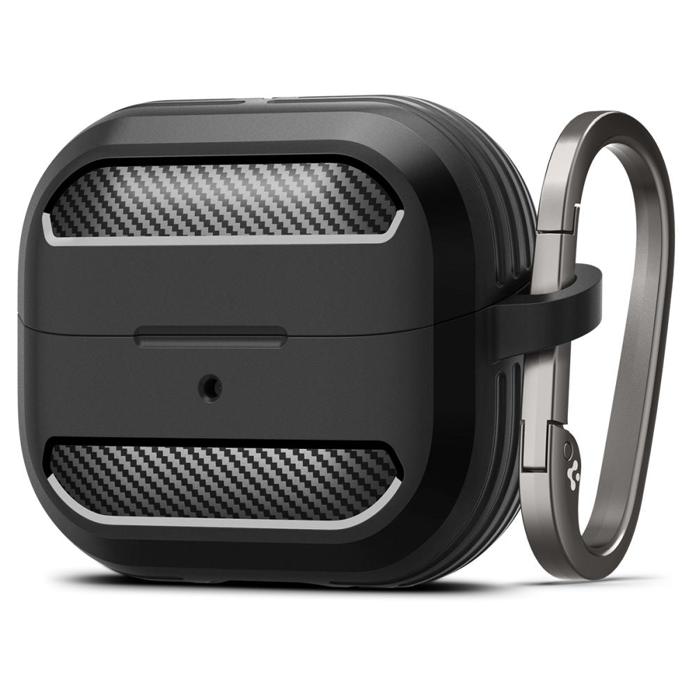 Ovitek Spigen Rugged Armor za Samsung Galaxy Buds3 FE / Buds3 Pro / Buds3, črn ACS08330