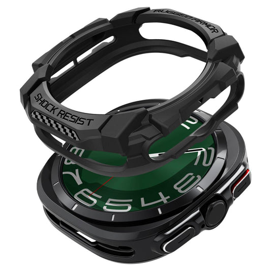 Ovitek Spigen Rugged Armor za Samsung Galaxy Watch Ultra, črn