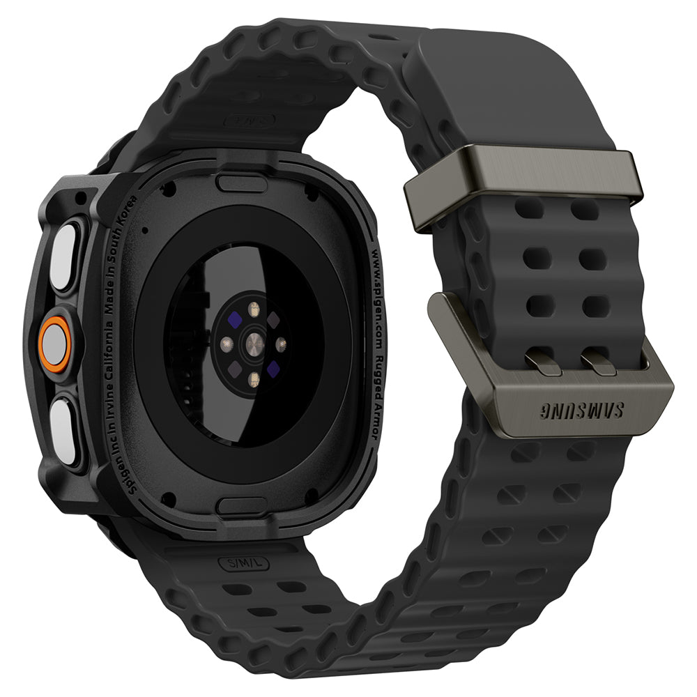 Ovitek Spigen Rugged Armor za Samsung Galaxy Watch Ultra2, mat črn ACS11611