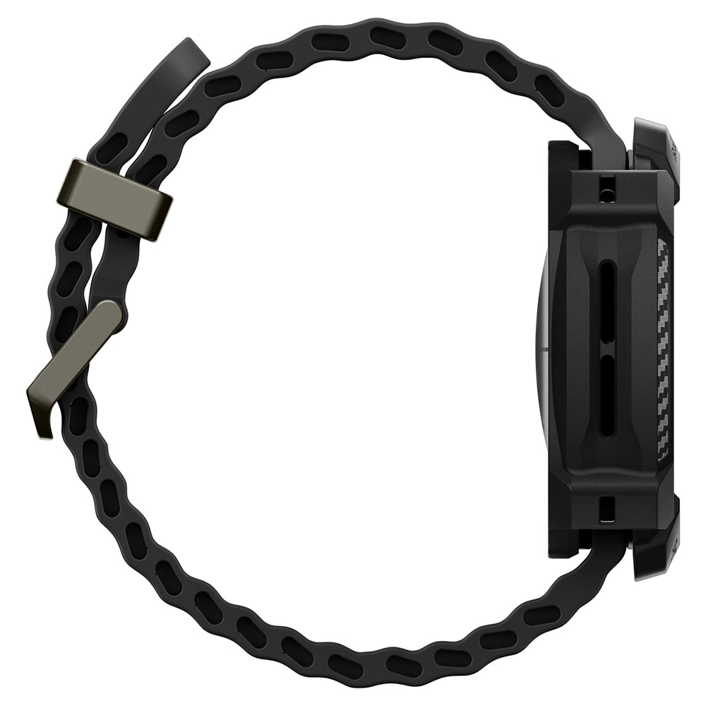 Ovitek Spigen Rugged Armor za Samsung Galaxy Watch Ultra2, mat črn ACS11611