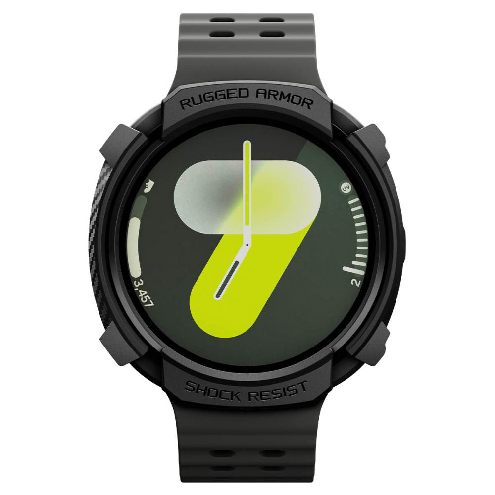 Ovitek Spigen Rugged Armor za Samsung Galaxy Watch8 44mm, mat črn ACS10006