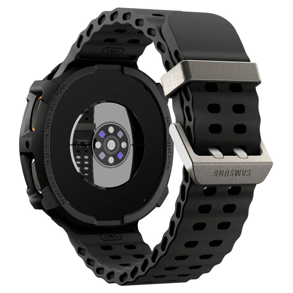 Ovitek Spigen Rugged Armor za Samsung Galaxy Watch8 44mm, mat črn ACS10006