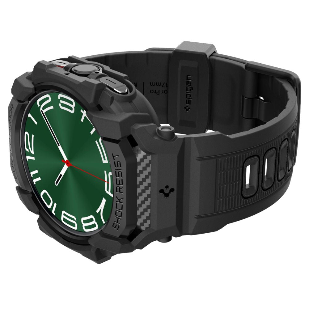 Ovitek Spigen Rugged Armor Pro za Samsung Galaxy Watch Ultra, črn ACS08427