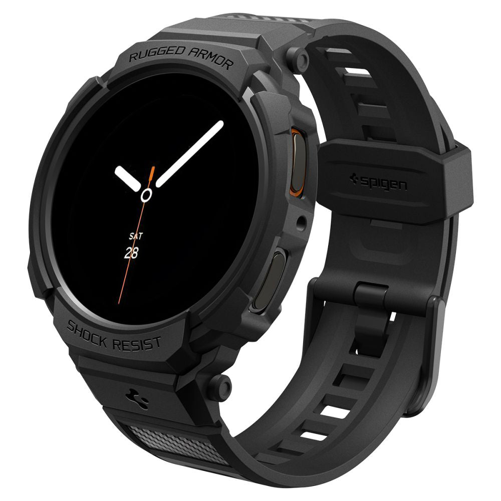 Ovitek Spigen Rugged Armor Pro za Samsung Galaxy Watch8 44mm, črn ACS10007