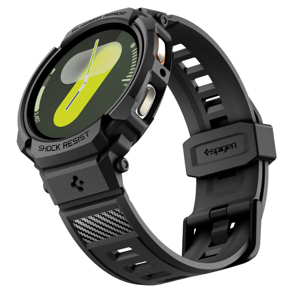 Ovitek Spigen Rugged Armor Pro za Samsung Galaxy Watch8 44mm, črn ACS10007